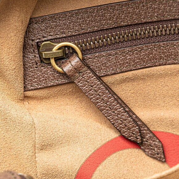 GUCCI Authentic Brown Leather Backpack main image 4